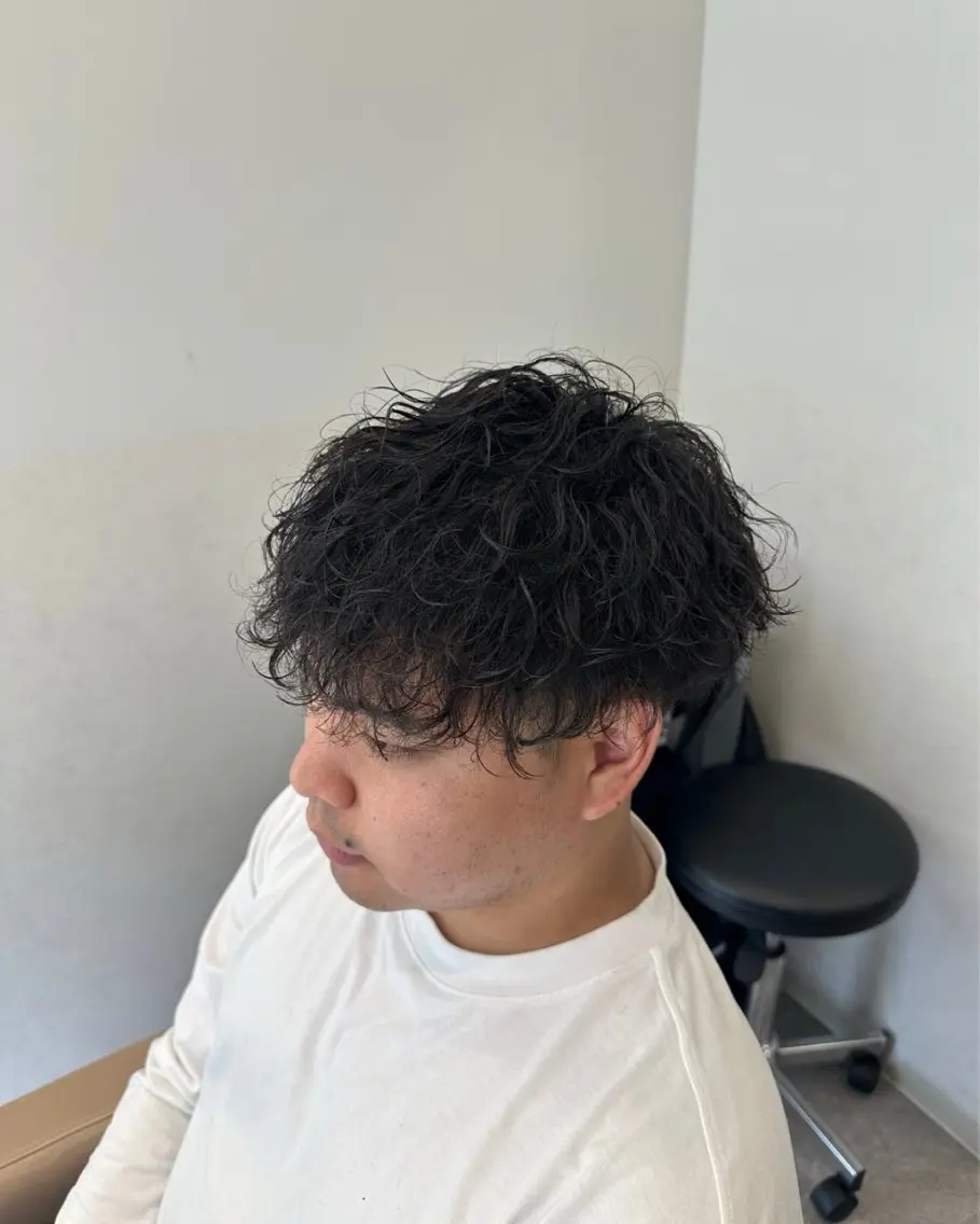 パーマ メンズ メンズパーマ 波巻きパーマ パーマ 下北沢／メンズ/ メンズパーマ/優樹のヘアスタイル
