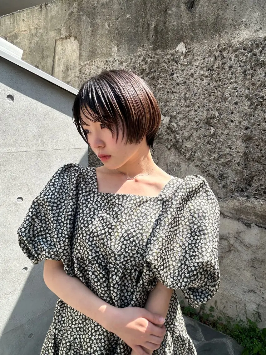 ショート 佐々木 萌衣/ 髪質改善/つやカラーのヘアスタイル