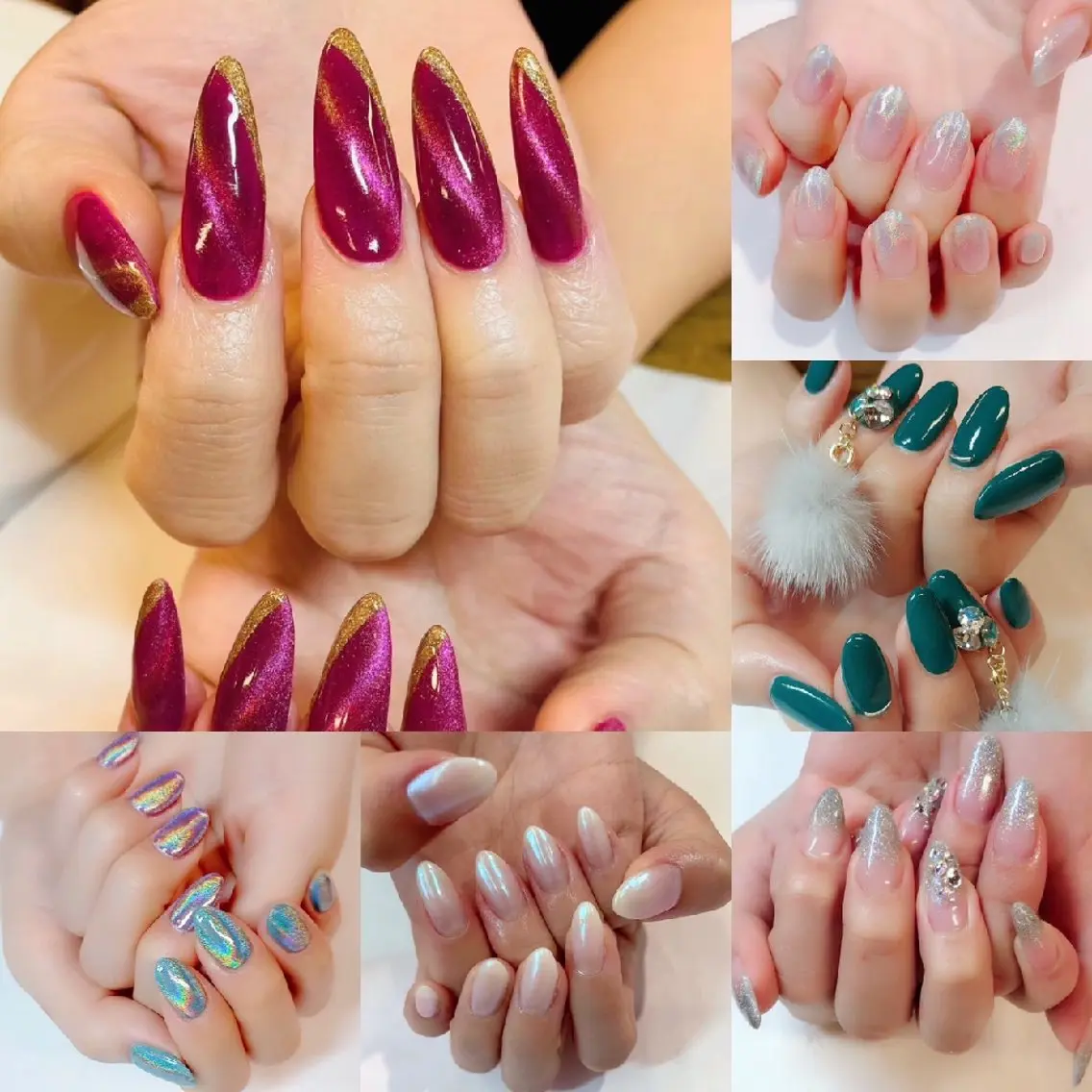 人気NO.1💗【オフあり】ワンカラー&ラメグラ✨何色でもOK♥️マグネット･ミラー・オーロラ・ユニコーン無料💎の写真