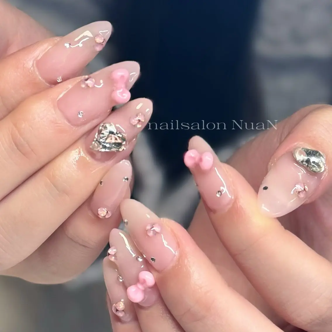 ネイル ハンドネイル NuaN ミニモ停止中のネイルデザイン