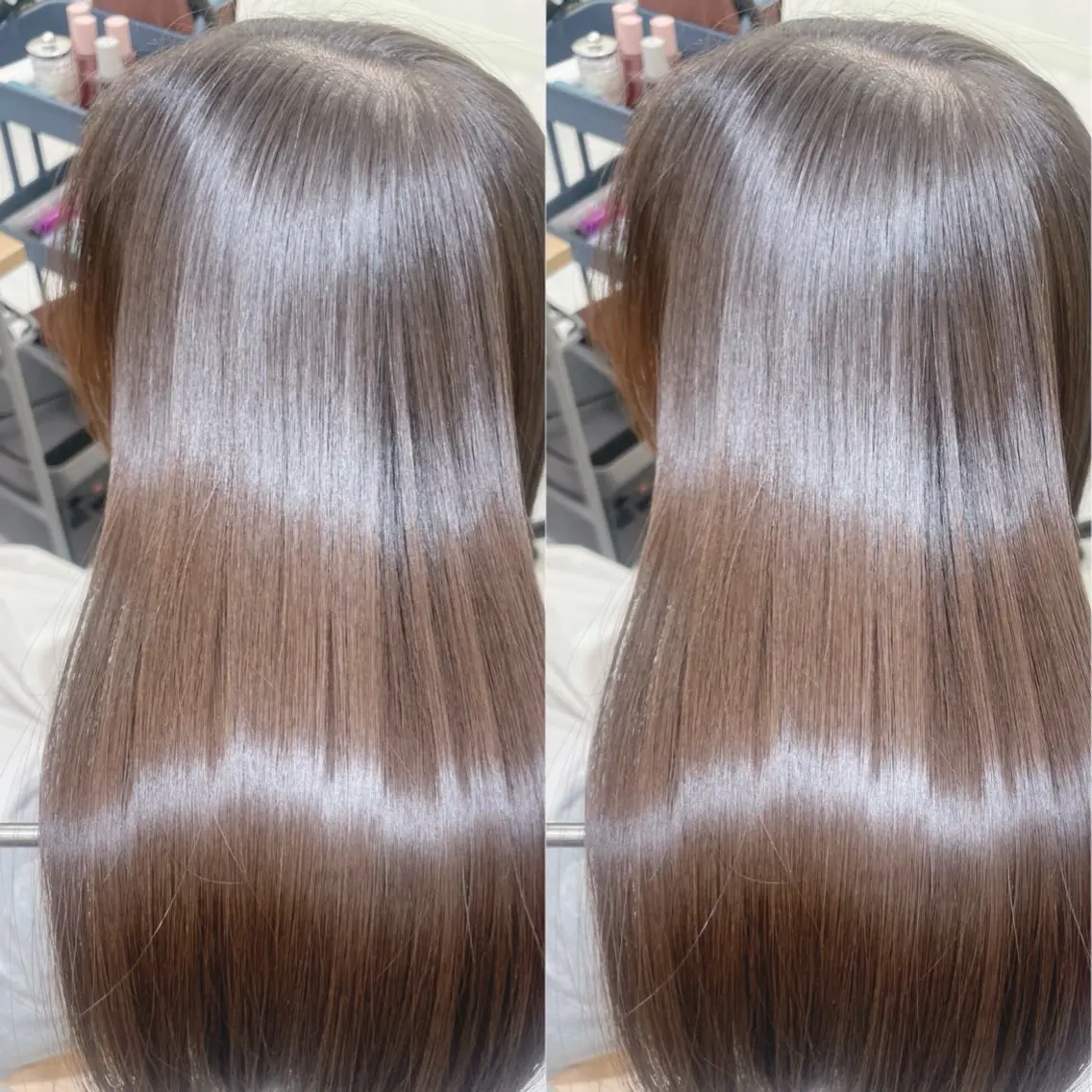 セミロング 縮毛矯正 縮毛矯正 トリートメント 有田 仁志のヘアスタイル