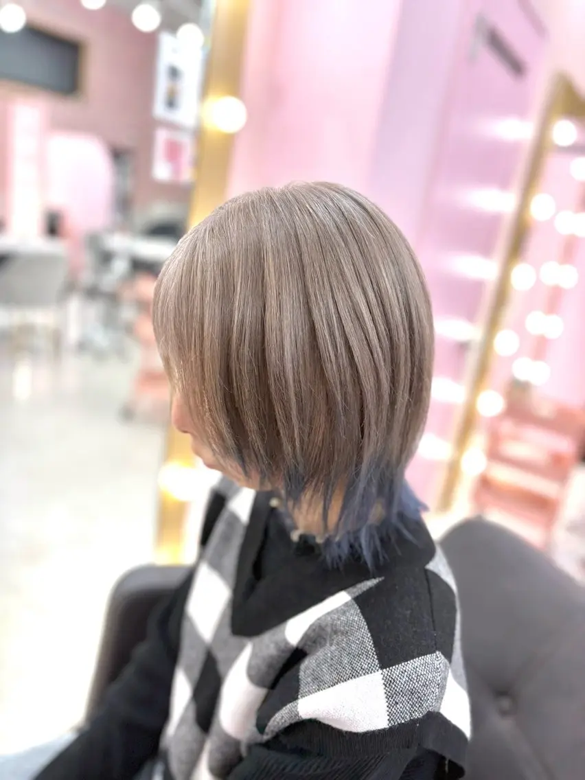 ミディアム カラー 甘ふわgirly🎀 ハイトーン🤍Ramのヘアスタイル