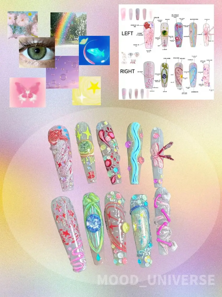長さだしmood Nail Collection（オリジナルアートコース）の写真