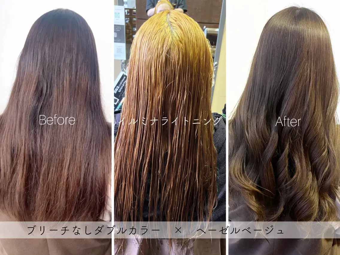 カラー ブリーチ ダブルカラー ブリーチなしカラー SARAJU 仁川店【カラー特化】のヘアスタイル