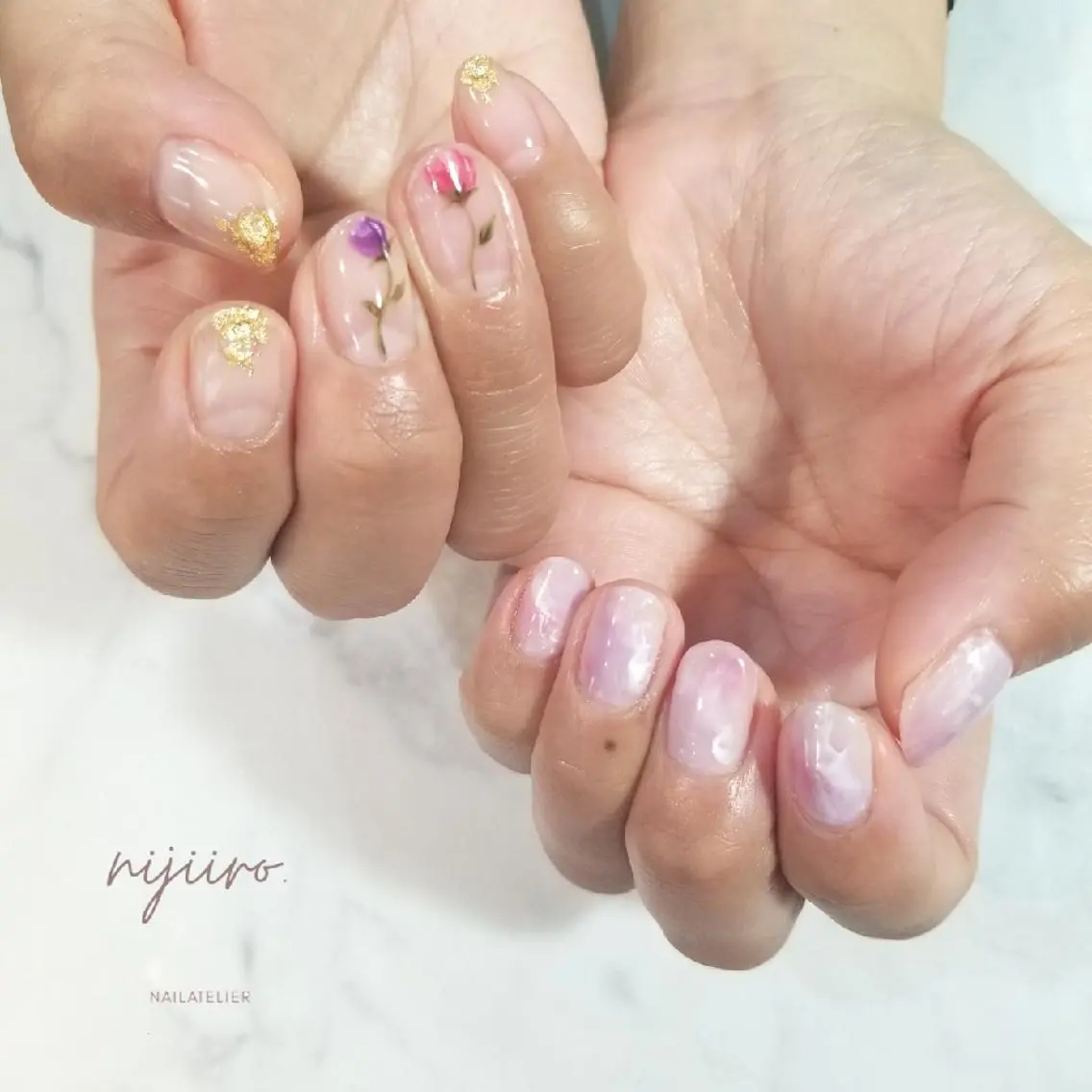 ネイル ハンドネイル nijiiro🌈 サトウのネイルデザイン