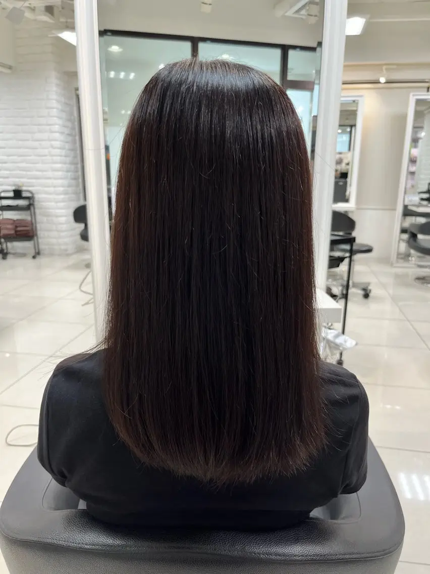 ロング カラー ヘアカラー トリートメント 縮毛矯正指名No.1 艶カラー/SHIMAのヘアスタイル