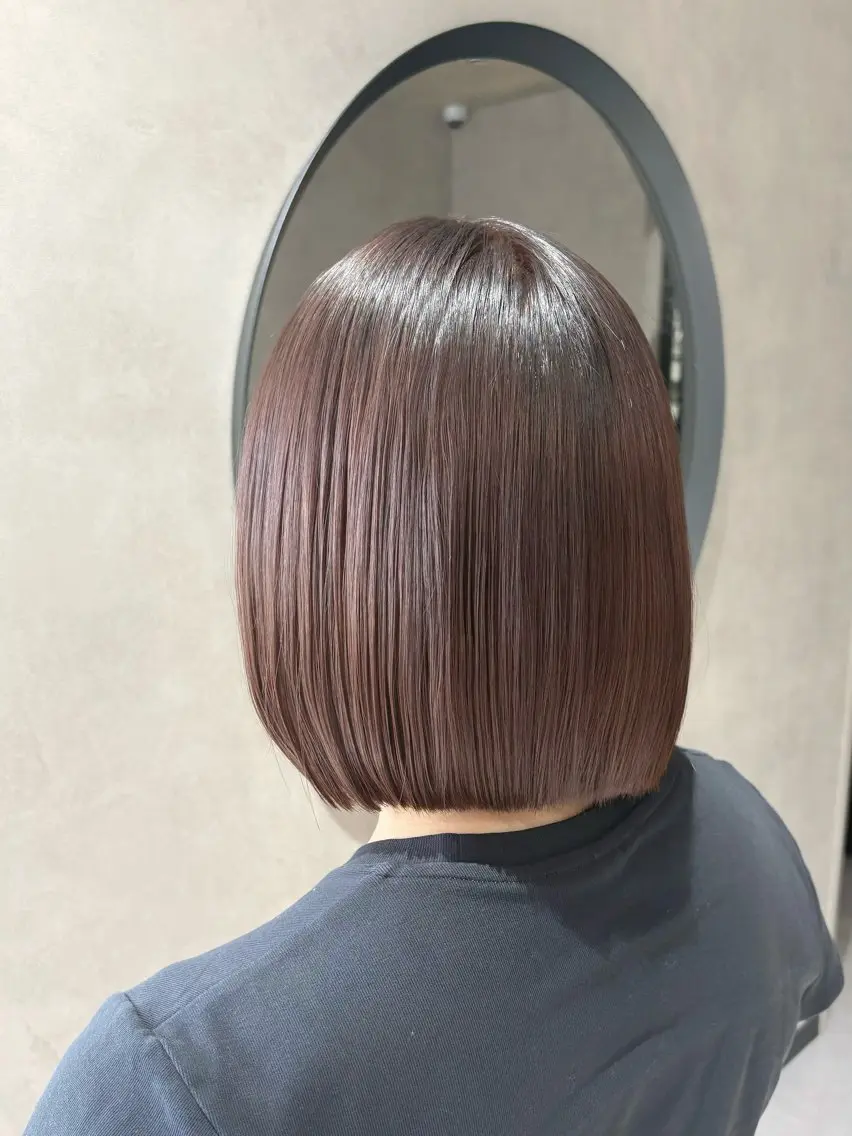 ミディアム ヘアカラー 《.Xian》 アカリ/艶髪カラーのヘアスタイル