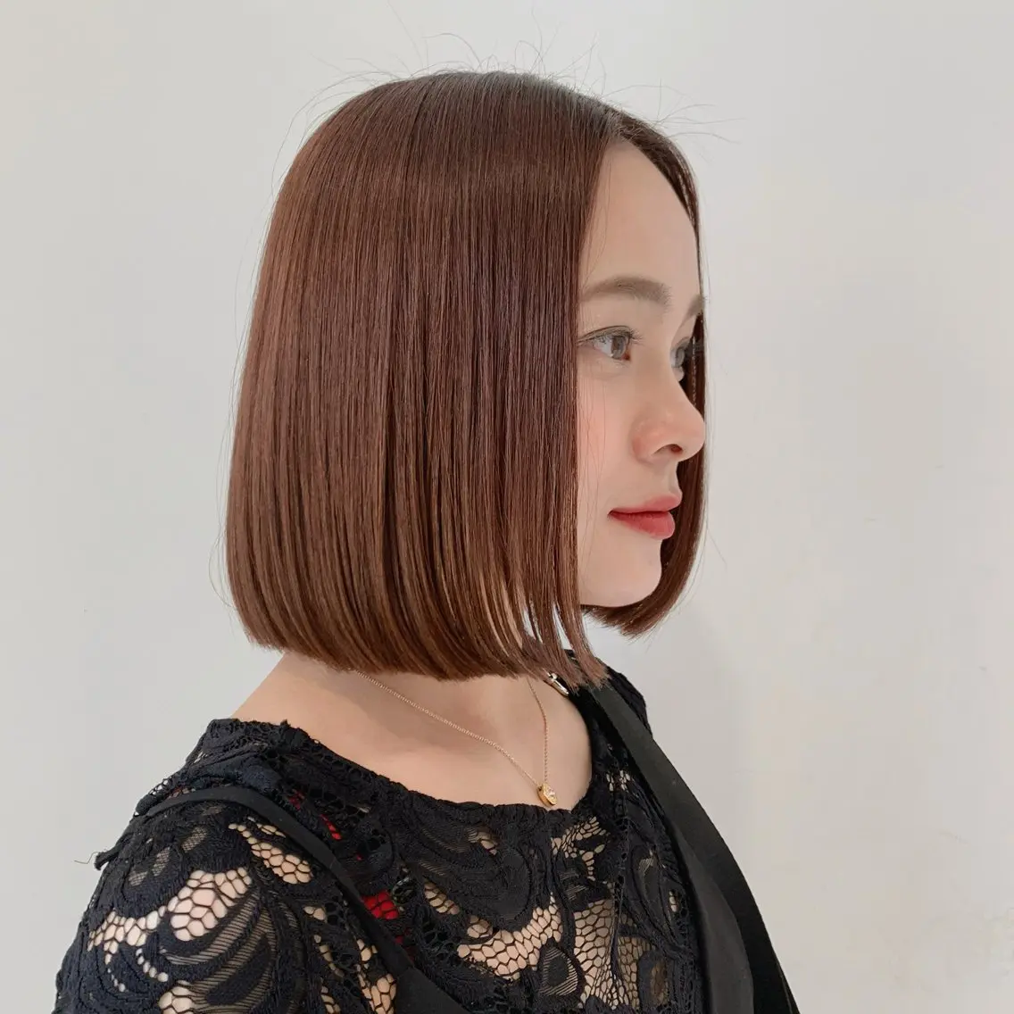 ミディアム ボブ はっとり ななせのヘアスタイル