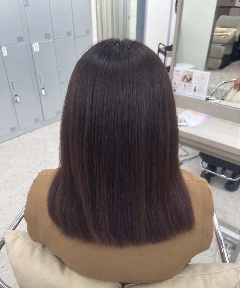 ミディアム カラー ベージュカラー ピンクカラー COCO reiのヘアスタイル