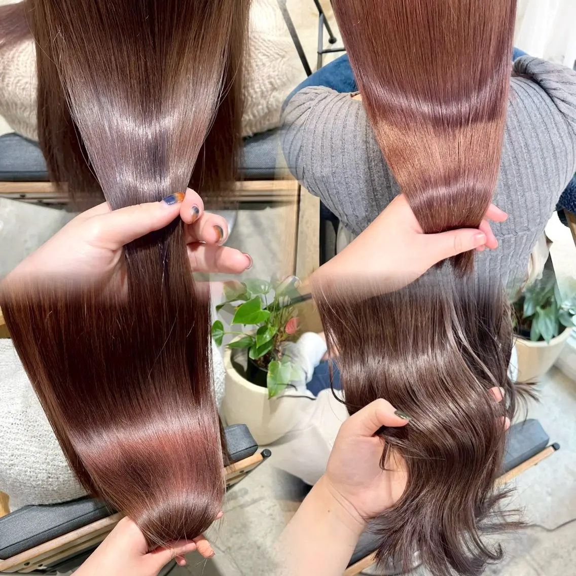 ロング カラー カット ヘアカラー トリートメント 透明感カラー💎前髪 顔まわり/小由葵のヘアスタイル