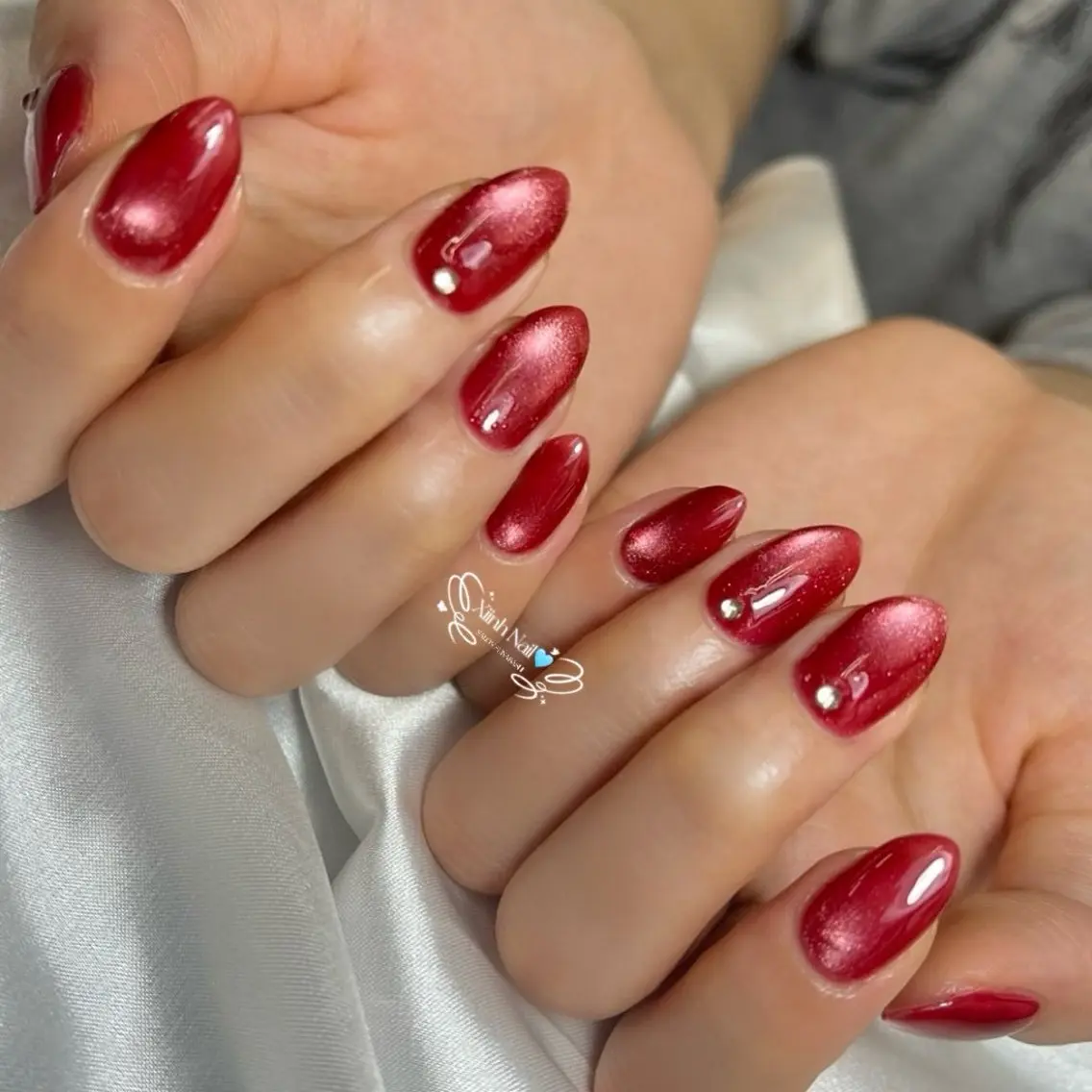 ネイル チークネイル 桜ネイル 長さ出し フットネイル ジェルネイル ハンドネイル XIINH NAIL SALONのネイルデザイン