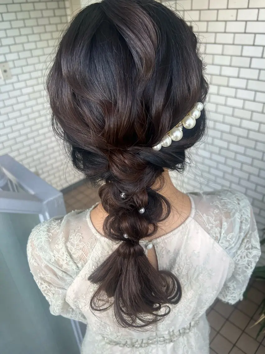 ヘアアレンジ ヘアセット 大人可愛いヘアメイク 💋🧚♀️しずかのヘアスタイル