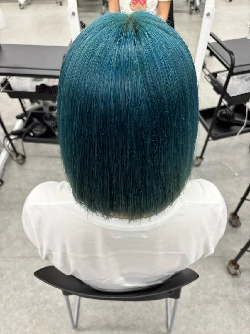 カラー 韓国レイヤー透明感 艶カラー美髪縮毛矯正のヘアスタイル