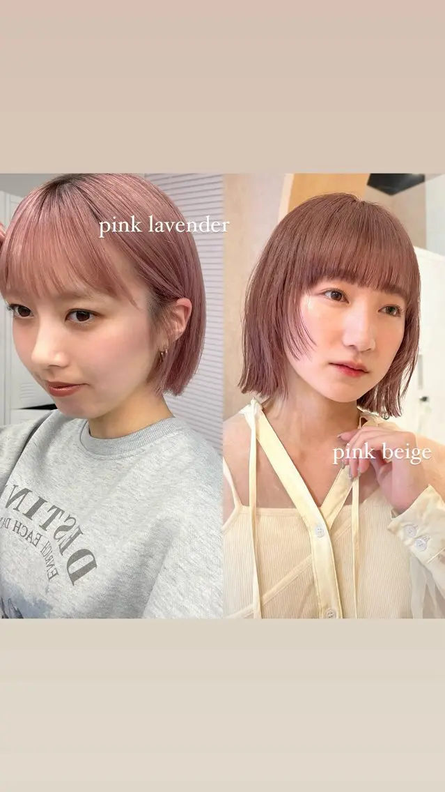 ショート カラー ベージュカラー ブリーチ ブラウンカラー ダブルカラー ハイトーンカラー 顔まわり🥨レイヤー /透明感/水口舞奈のヘアスタイル