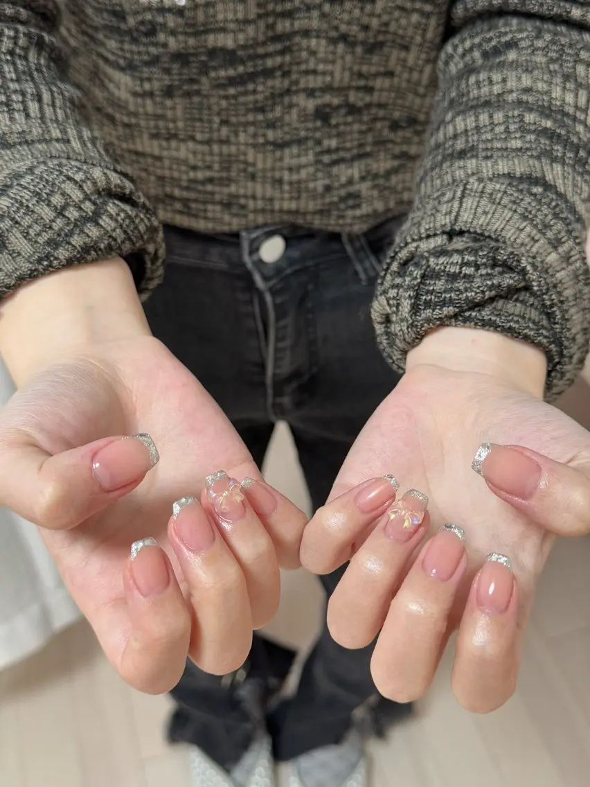 ネイル アートネイル フットネイル ジェルネイル ニュアンスネイル パラジェル ハンドネイル 🎀🎀YooLi Nail Salonのネイルデザイン