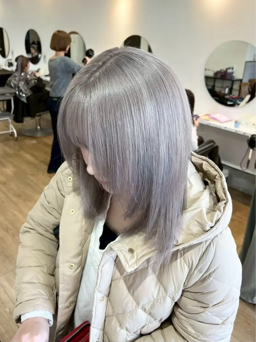 ミディアム LUCK rizunaのヘアスタイル