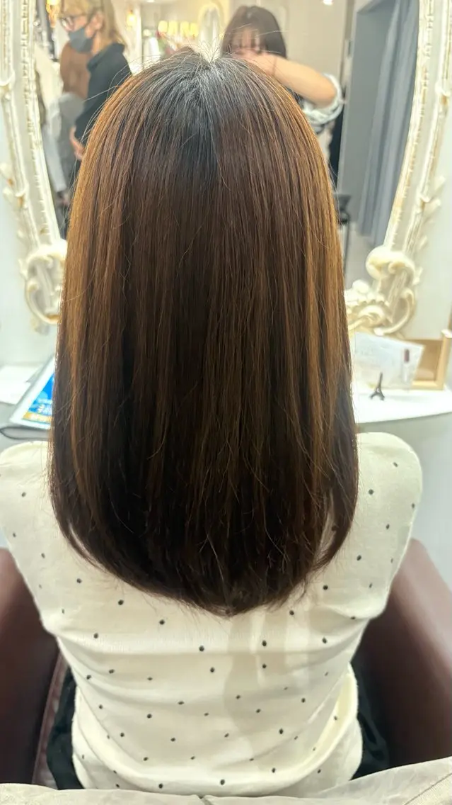 ミディアム 縮毛矯正 🫧美髪&髪質改善 𝔼𝕀𝕄𝕀🫧のヘアスタイル