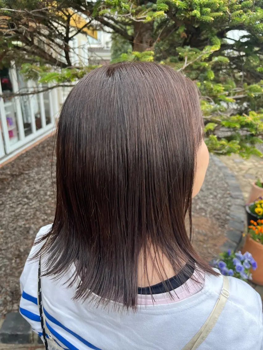 カラー ブラウンカラー ナチュラルブラウン ヘアカラー ヘアルームflat くしろのヘアスタイル