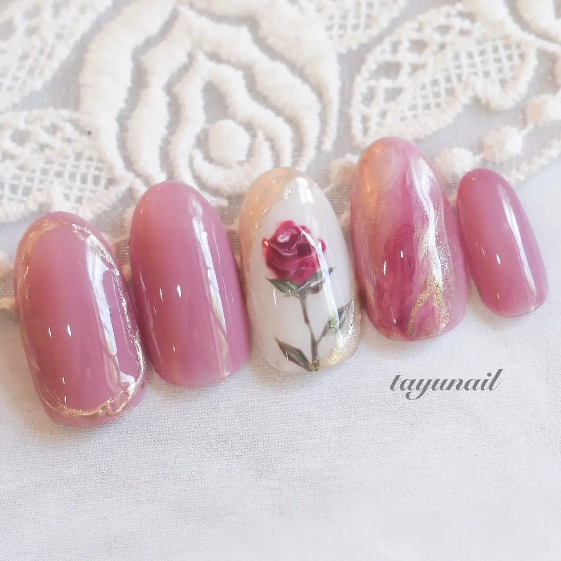 ネイル アートネイル ジェルネイル パラジェル ハンドネイル ネイルサロン 【たゆnail】のネイルデザイン