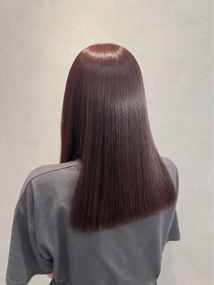 セミロング カラー ヘアカラー トリートメント 髪質改善🫧 yuzuhqのヘアスタイル