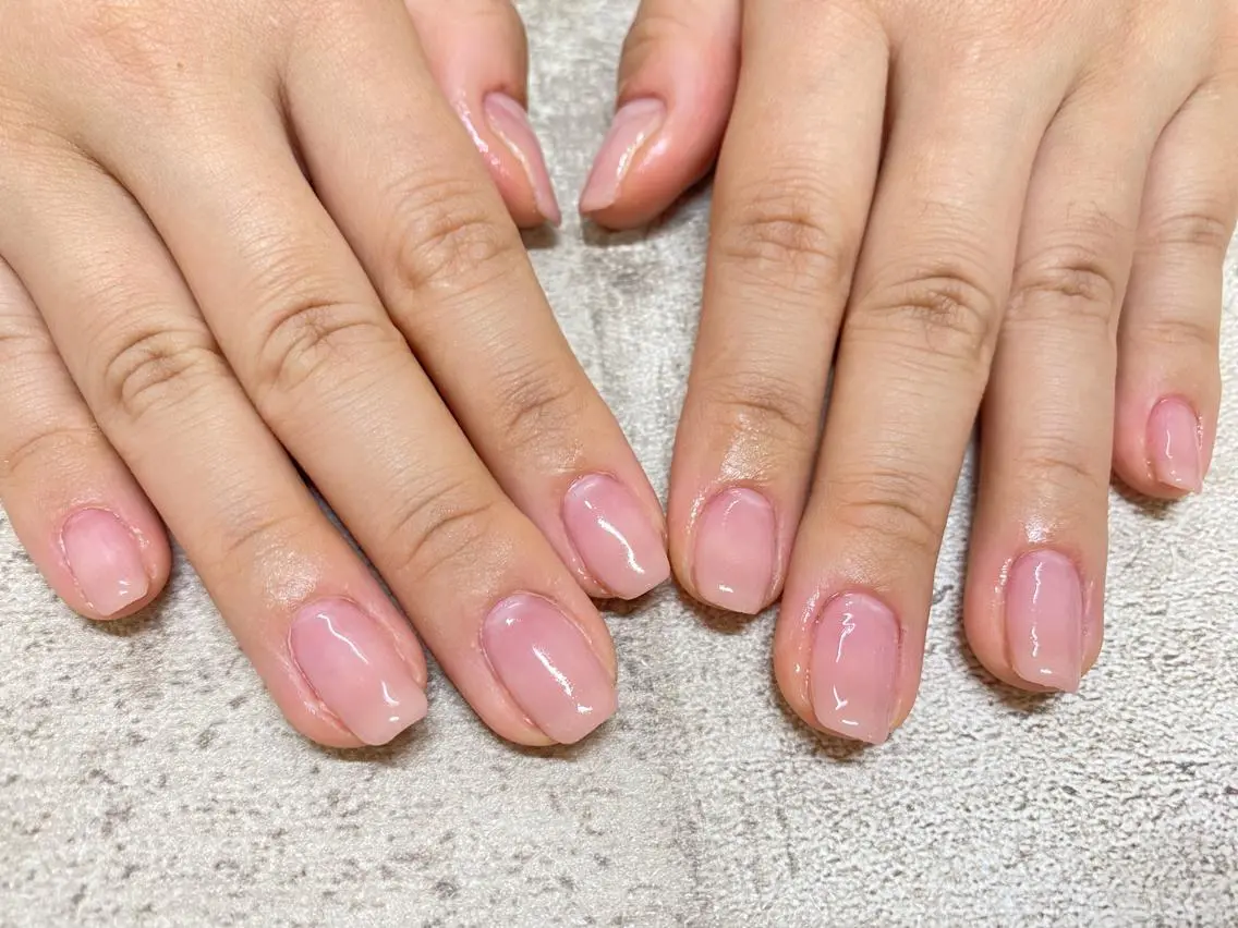 ネイル グラデーション ピンク mogunail &blowのネイルデザイン
