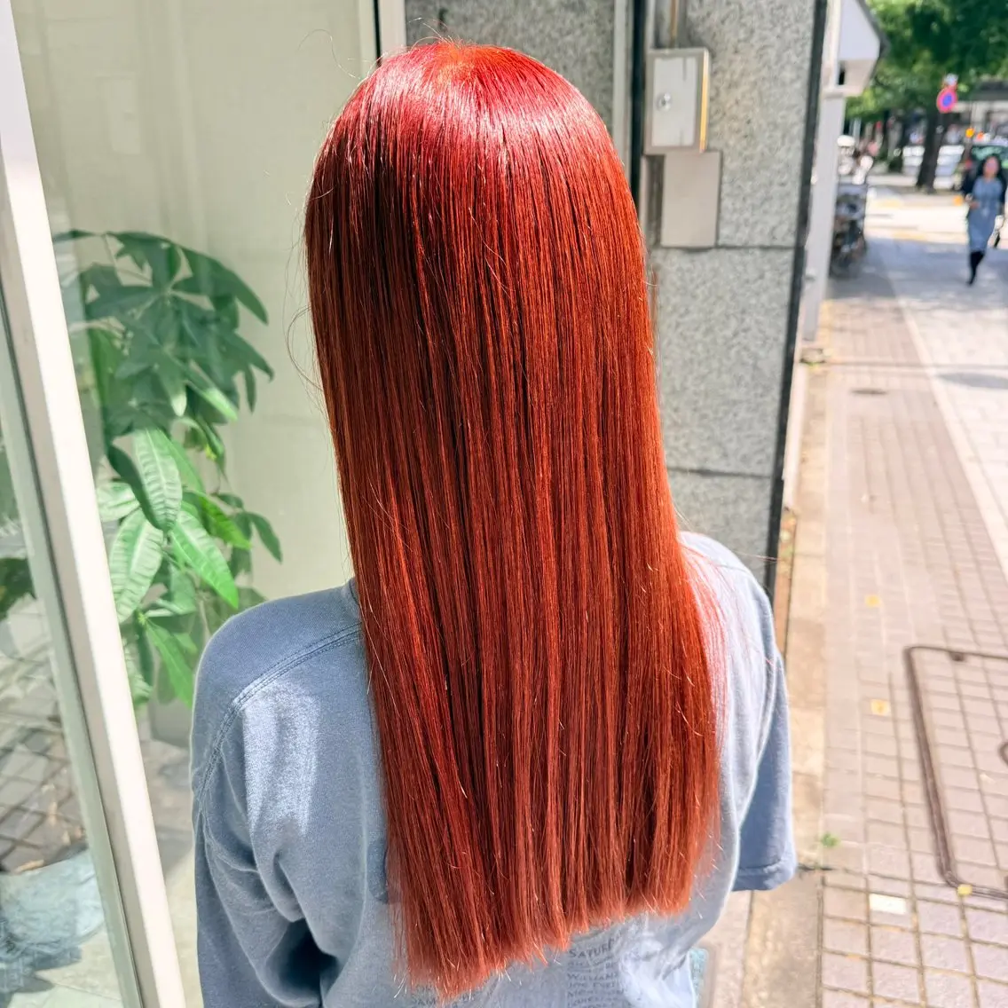 ロング カット ヘアカラー トリートメント あさひ かなのヘアスタイル