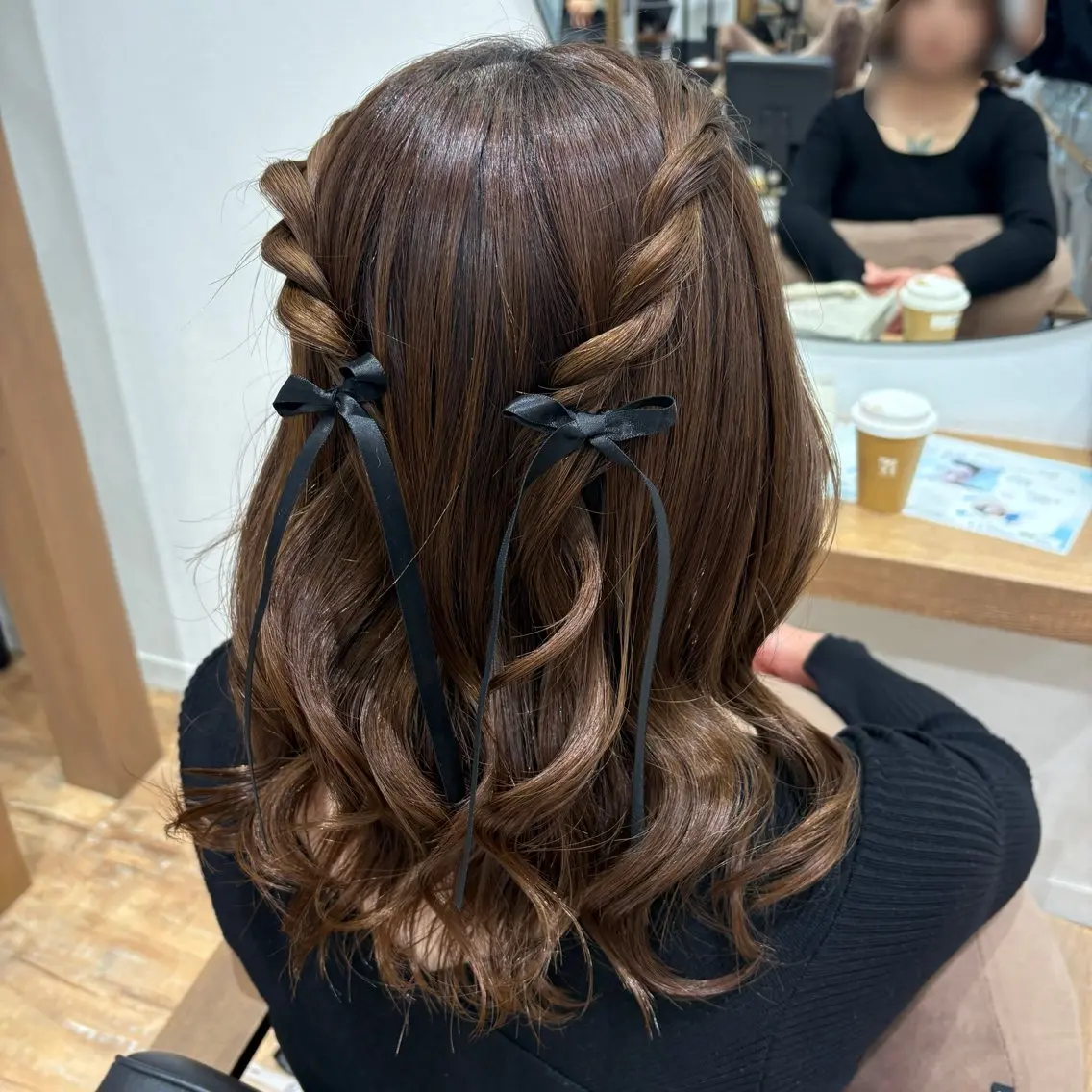 ヘアアレンジ ヘアセット ピンクカラーアレンジ 🩷AYANA🩷のヘアスタイル