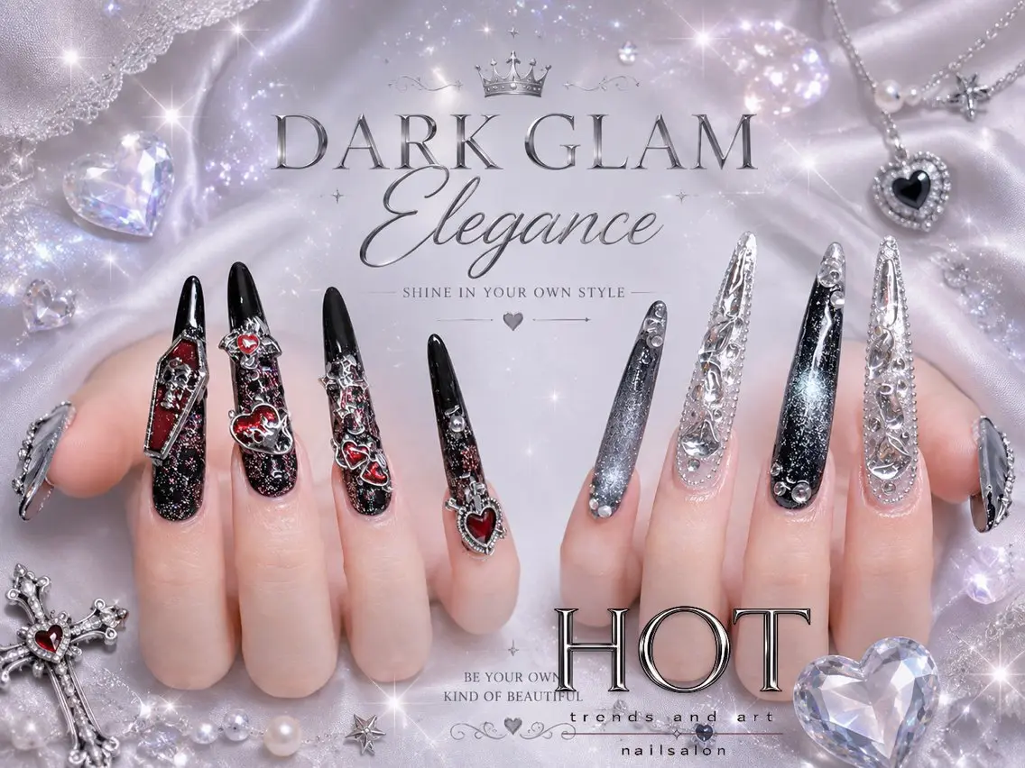 ネイル アートネイル オーロラネイル クリアネイル 長さ出し フレンチネイル ハンドネイル HOT Nail Salonのネイルデザイン