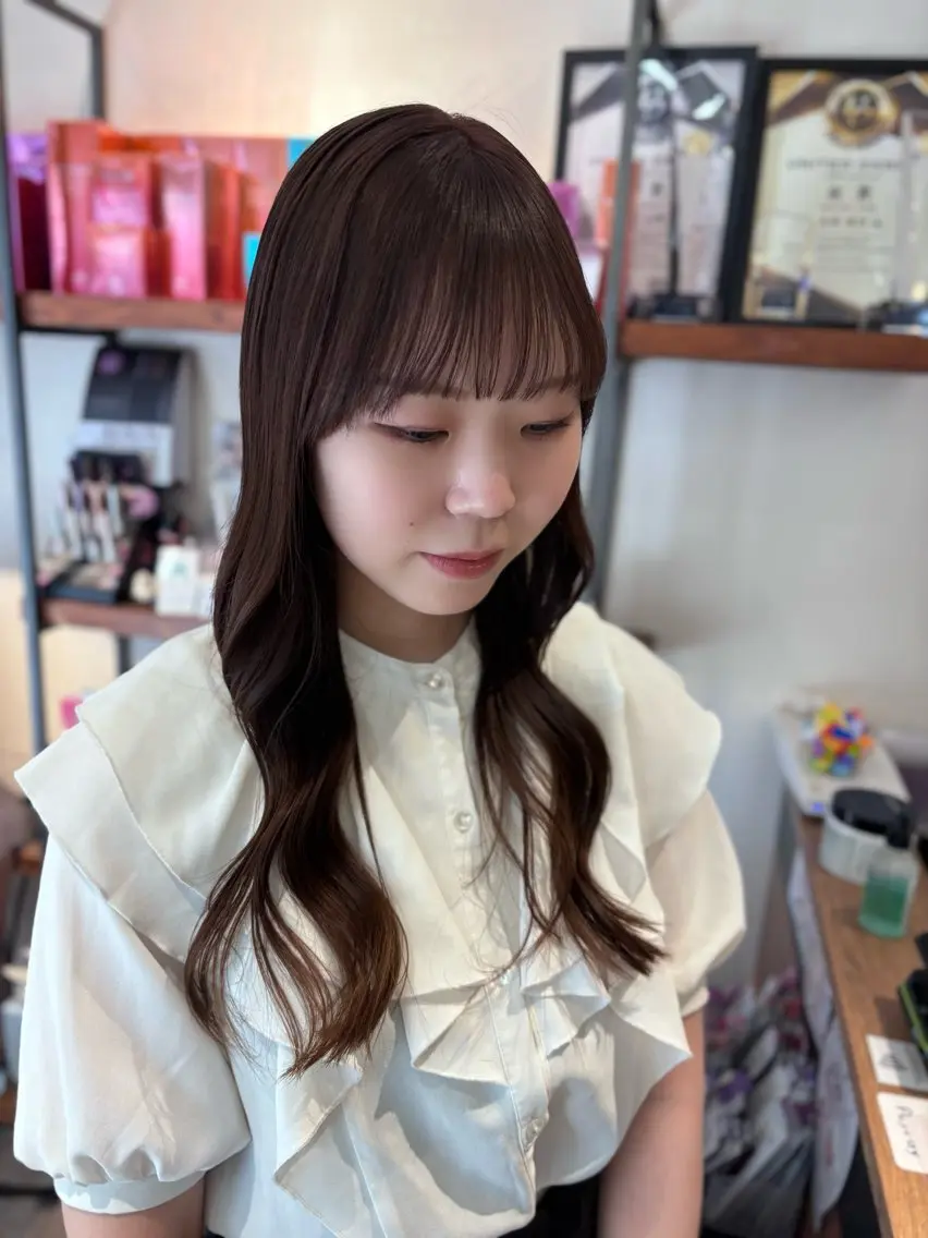 【 🕯️✧🫧カット➕ブリーチなしダブルカラー➕保湿トリートメント付き🕯️✧🫧】の写真