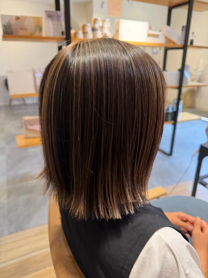 カラー カット ヘアカラー トリートメント ウエダ ユウのヘアスタイル