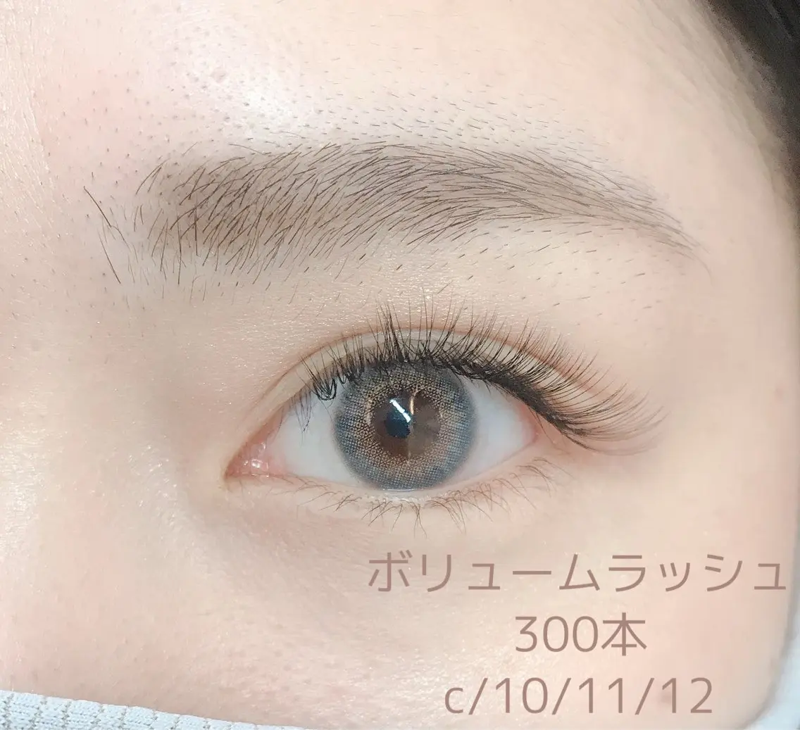 【練習モデル】🎀ིྀオフ選択可〇高持続LEDボリュームラッシュ300本🎀ིྀ(オフありの場合は➕500円)の写真