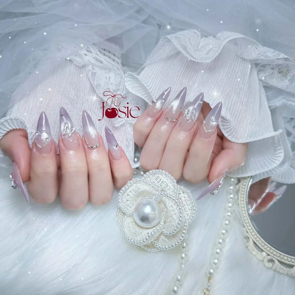 ネイル グラデーション マグネットネイル ワンカラーネイル 春ネイル ハンドネイル YURI NAILのネイルデザイン