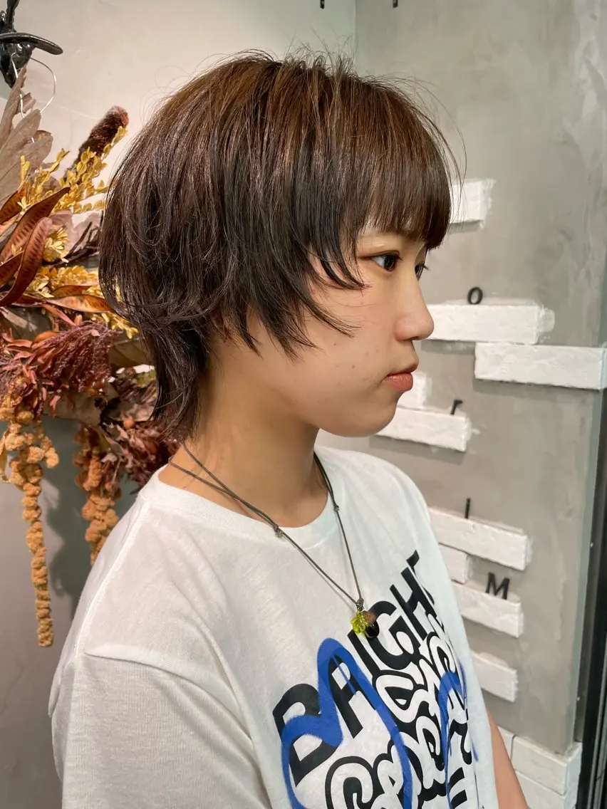 ショート レイヤーカット ショートヘア ウルフカット ショート特化✂️ harukaのヘアスタイル