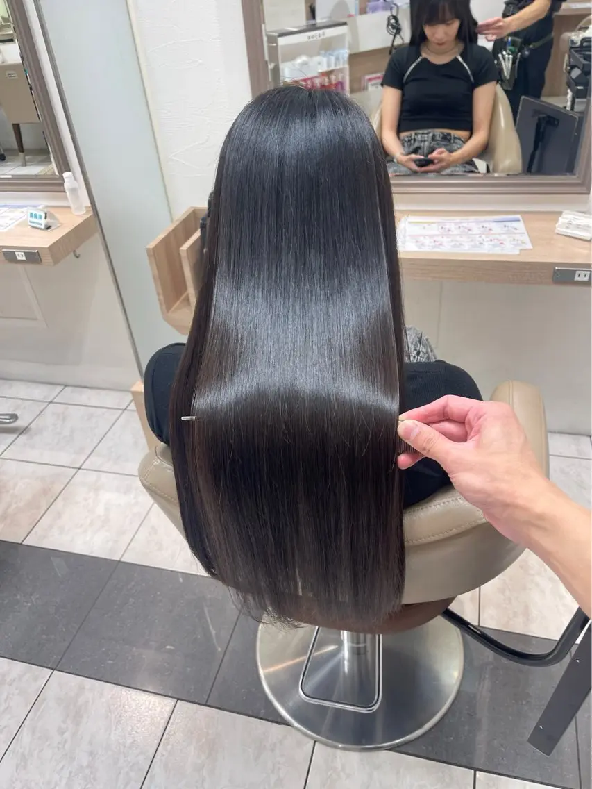 ロング 縮毛矯正 °ʚ縮毛矯正モデル 募集中ɞ° ほののヘアスタイル