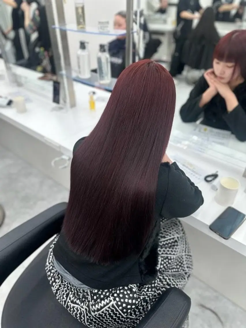 カラー ブリーチ ケアブリーチ ブリーチなしカラー 髪質改善 🍒renka🍒 ボブ/ショート/暖色のヘアスタイル