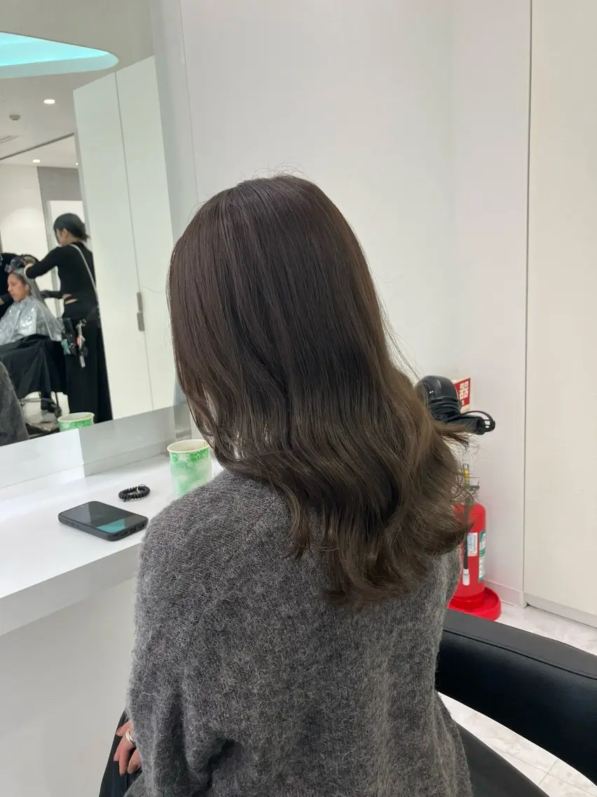 ロング カラー ヘアアレンジ 💓色落ちまで綺麗な 垢抜けカラー💓のヘアスタイル