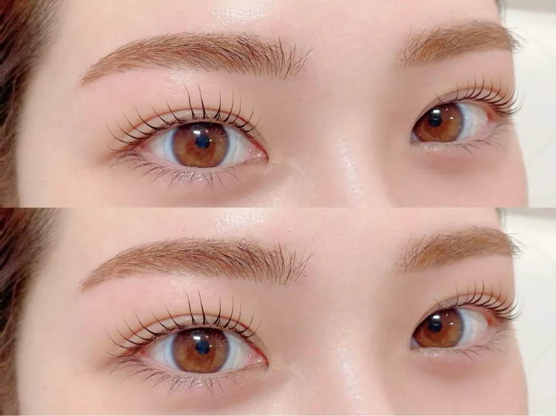 マツエク・マツパ パリジェンヌラッシュリフト まつげパーマ 一重×まつ毛パーマ 💗アイサロン Cil尼崎💗のマツエク・マツパデザイン