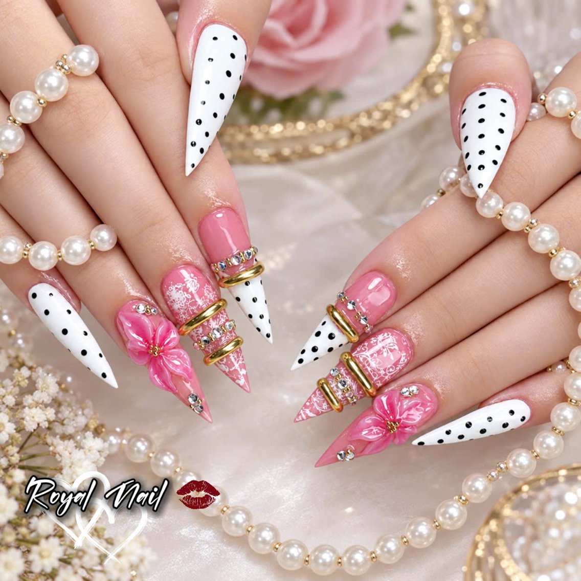 ネイル 韓国ネイル マグネットネイル 持ち込み ハンドネイル Royal Nail_RINAのネイルデザイン