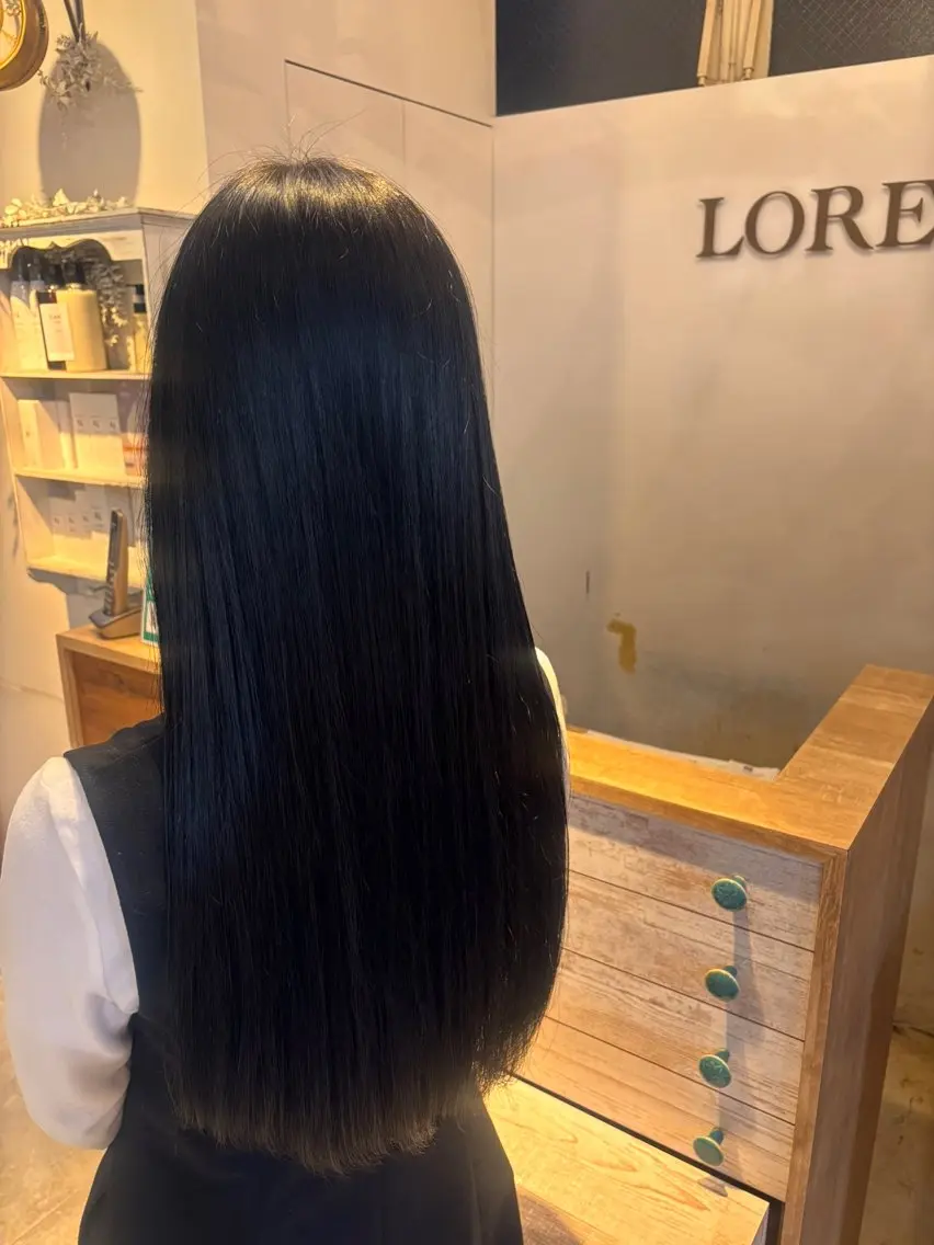 ロング ヘアカラー トリートメント 🐻藤間妃南🍯 艶カラー🐻のヘアスタイル