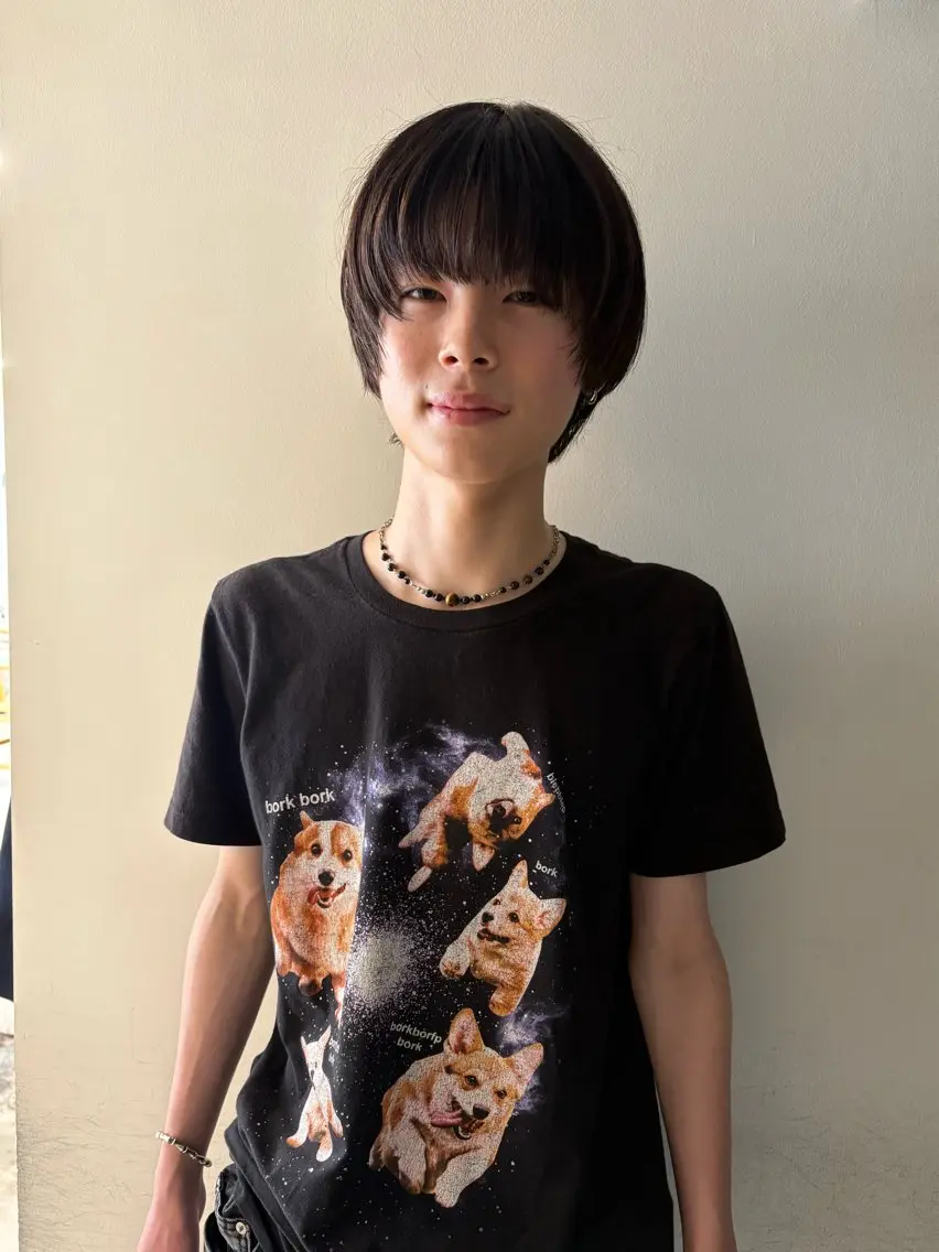 ショート メンズ メンズブリーチ ボブ 顔まわりレイヤー 髪質改善 レイヤーカット カット MARI ｟津田沼駅｠のヘアスタイル