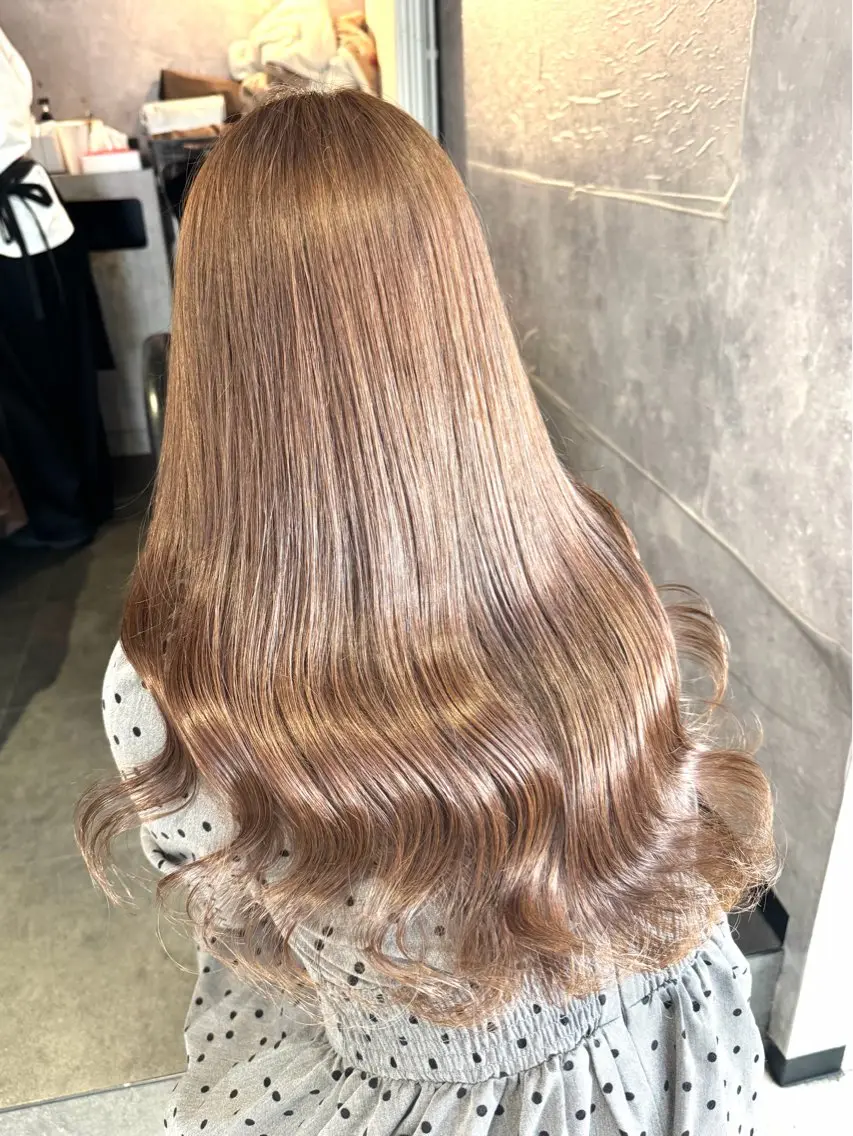 ロング カラー ヘアカラー トリートメント 🩶鈴木茉奈🩶艶髪 /透明感/暖色カラーのヘアスタイル
