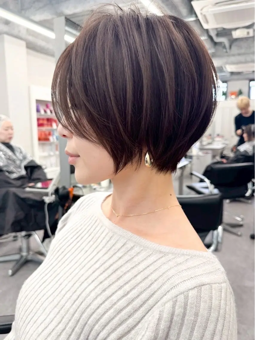 ショート カラー ヘアアレンジ ヘアカラー 🫧透明感カラー/ Wカラー🫧namiのヘアスタイル