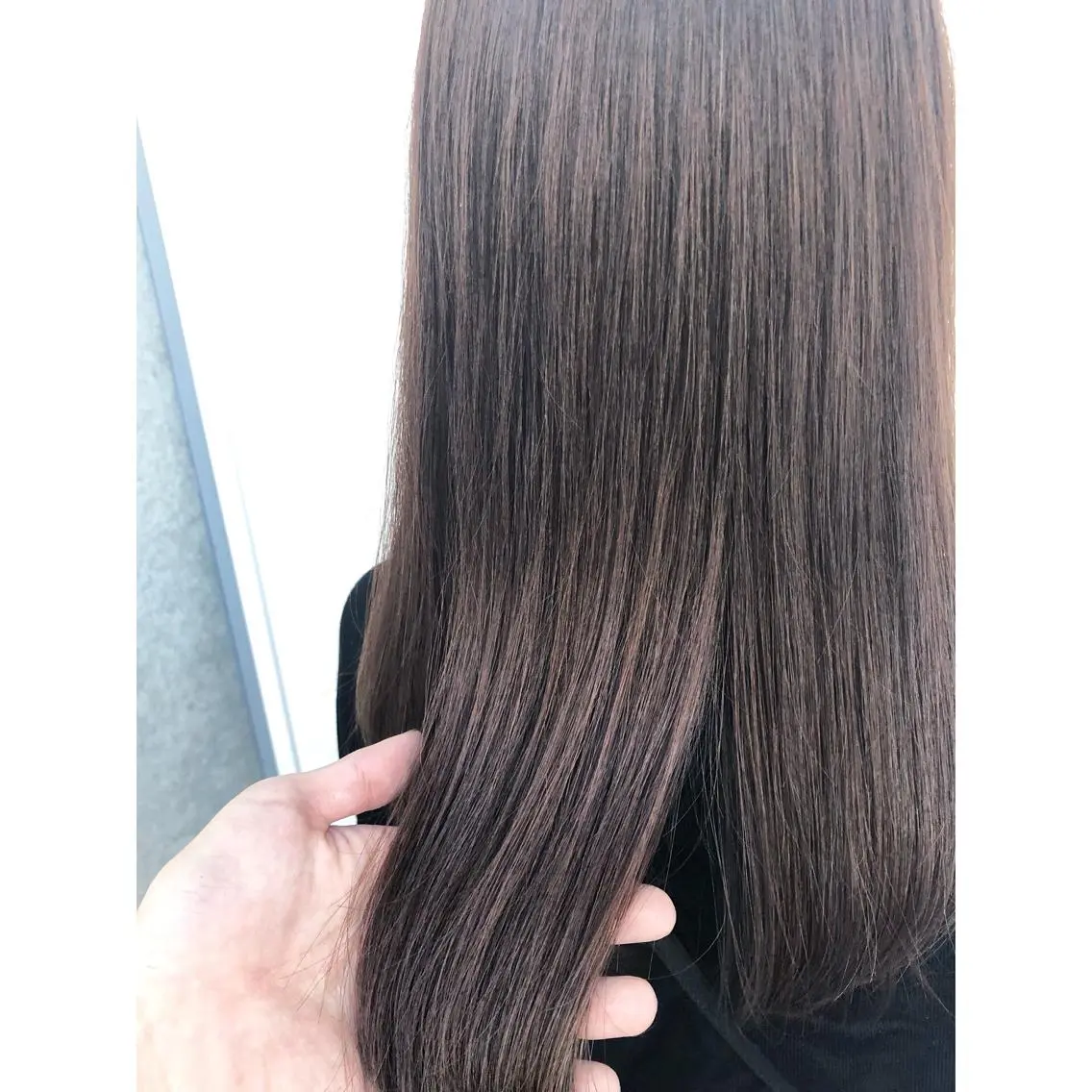 セミロング カラー ブラウンカラー トリートメント 🌙HIZUKI🌙 ハイトーン 艶髪のヘアスタイル