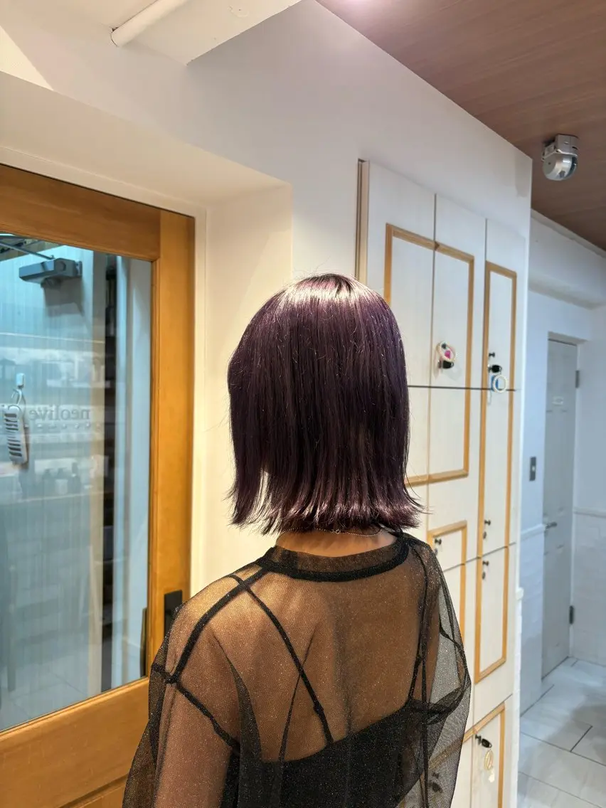 ミディアム カラー ラベンダーカラー カラー/ブリーチ✨ ヘアセット/コハルのヘアスタイル