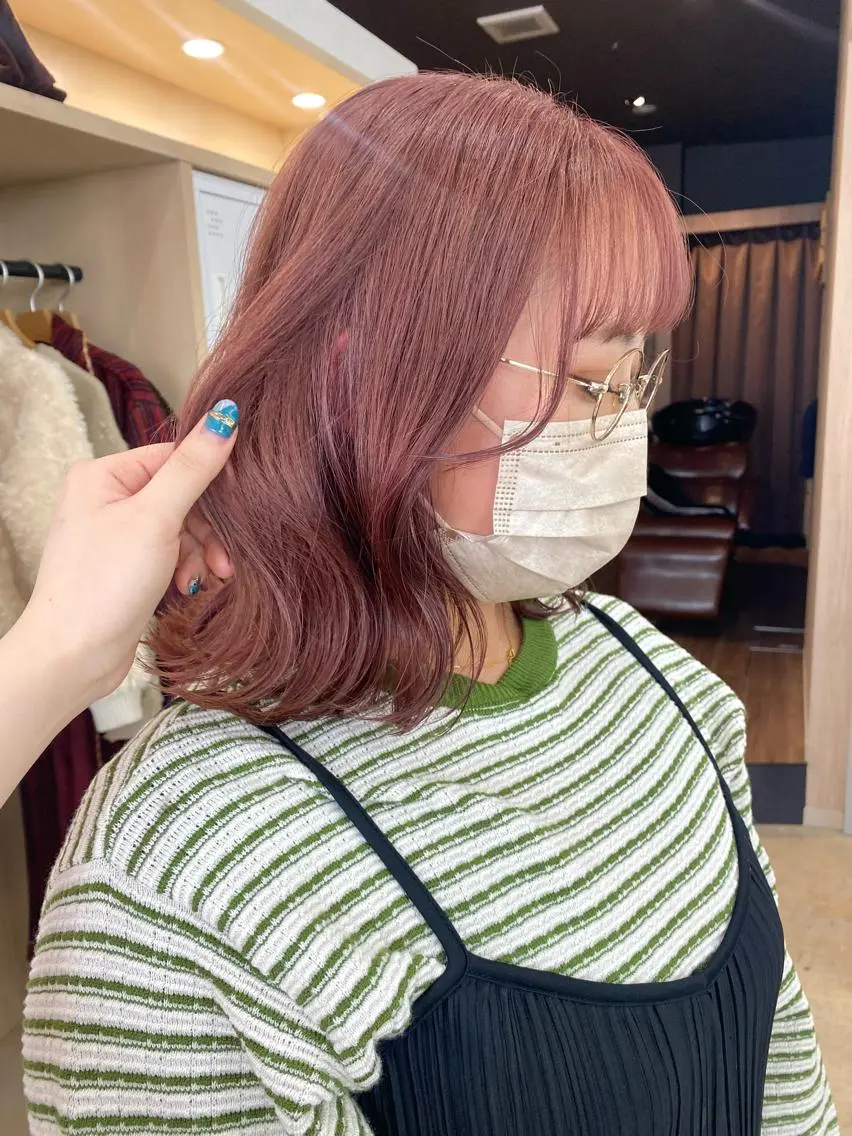 ♡🍑 カット➕透明感イルミナカラー➕トリートメント🍑♡《ロング料金なし》の写真