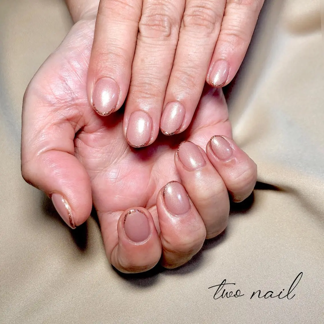 ネイル アートネイル フットネイル ハート ニュアンスネイル ホワイト ハンドネイル two nailのネイルデザイン