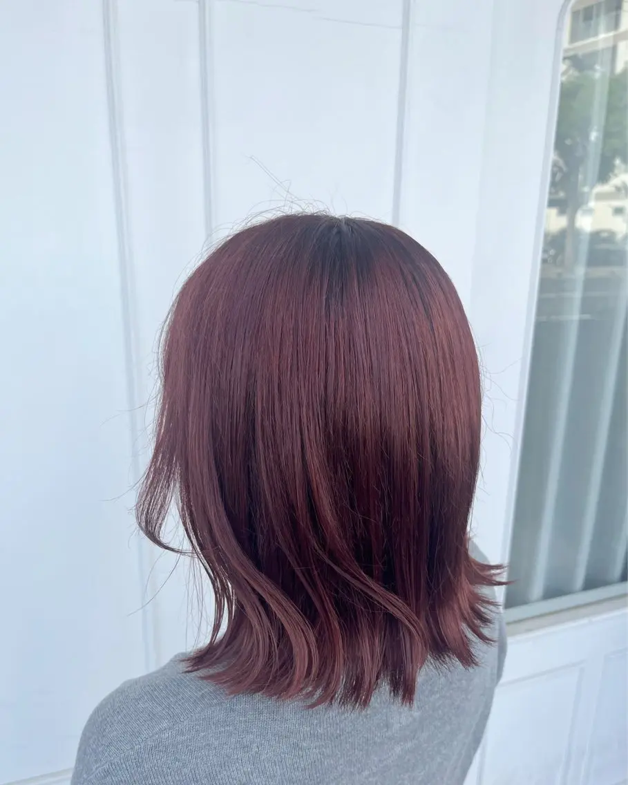 カラー ブリーチ ラベンダーカラー ラベンダーピンク ピンクカラー RuLaN AMIのヘアスタイル