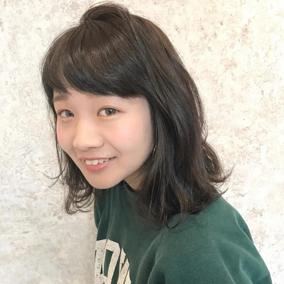ミディアム カラー アッシュ ダークアッシュ イルミナカラー ショート特化 /天神大名/ハルナのヘアスタイル