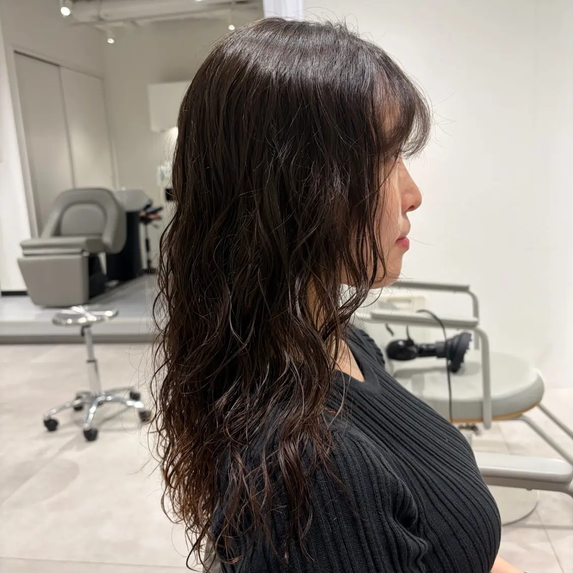 ロング パーマ カット パーマ HARUHI 銀座 美容師౨ৎ⋆˚のヘアスタイル