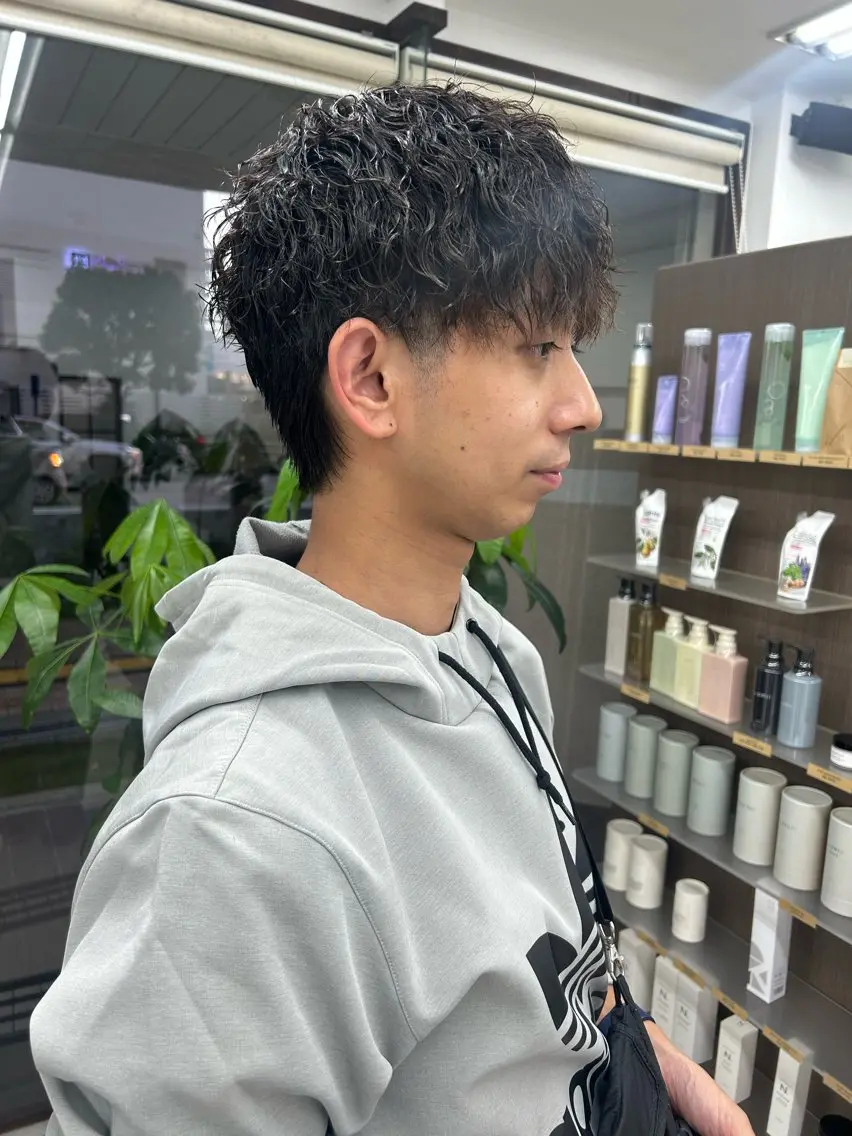 ショート パーマ メンズ カット パーマ メンズパーマの達人 / タカシマダイスケのヘアスタイル